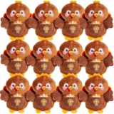 12-Pack Fun Express Religious Thankful for Stuffed Turkeys with Card