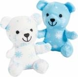12-Pack Fun Express Snowflake Print Stuffed Bears