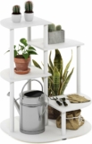 Furinno Celuka 4-Tier Indoor Outdoor Plant Stand Plant Shelf Corner Display Rack