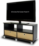 Furinno Entertainment Center w/2 Bin Drawers