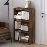 Furinno Jaya Enhanced Home Bookcase 3-Tier Adjustable Bookshelf