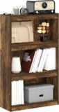 Furinno Jaya Enhanced Home Bookcase 3-Tier Adjustable Bookshelf
