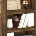 Teamson Home Dawson Wooden 2-Door Bathroom Etagere Over The Toilet Space Saver Cabinet with Interior Adjustable Shelf and Open Shelf