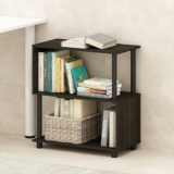 Furinno Reed 3-Tier S-Shaped Geometric Bookcase