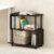Furinno Reed 3-Tier S-Shaped Geometric Bookcase