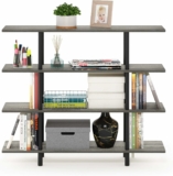 Furinno Turn-N-Tube 4-Tier Wide Display Shelf,