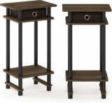 2-Pack Furinno Turn-N-Tube Tall End Table