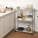 3 Tiers Kitchen Rolling Utility Cart