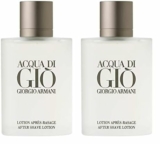 2-Pack GIORGIO ARMANI Acqua Di Gio Pour Homme After Shave Lotion, 3.4-Ounce