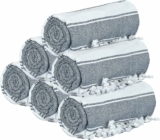 6-Pack Turkish Beach Towel Cotton Oversized 36×71