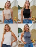 GRACE KARIN Womens Casual Ribbed Knit Tank Top