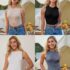 Women’s Pleated Ruffle Blouse