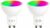 2-Pack GU10 LED Smart, WiFi Light Bulb Compatible with Alexa Google Home, RGBCW Color Changing, Cool Warm White Light Dimmable