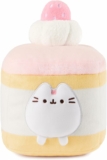 GUND Pusheen Strawberry Sponge Cake Plush, Squishy Toy, Collectible Plush Toy, 6″