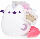 GUND Pusheen Super Pusheenicorn Extra Squishy Squisheen Cat Stuffed Animal Plush, White, 6”