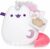 GUND Pusheen Super Pusheenicorn Extra Squishy Squisheen Cat Stuffed Animal Plush, White, 6”