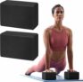2-Count Gaiam Yoga Block – Supportive Latex-Free Eva Foam – Soft Non-Slip Surface with Beveled Edges