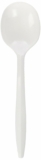 1000-Count Genuine Joe Disposable Plastic Soup Spoon, Bulk Packed, Medium-Weight, White