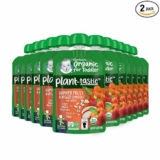 12-Pack Gerber Organic for Toddler Plant-tastic Toddler Food Summer Fruit and Veggie Smoothie, 3.5 oz Pouch