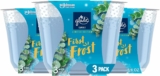 3-Pack Glade Candle First Frost, Fragrance Candle Infused with Essential Oils