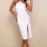 Women’s Happy Bow Lucky White Cutout Bow Strapless Mini Dress