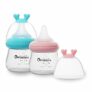 2-Pack Glass Baby Bottles with Natural Response Nipple Size SS , 4oz