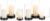 Set of 6 Glass Hurricane Candle Holder