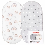 2-Pack Baby Bassinet Crib Sheets Set