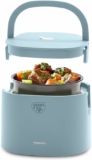 GreenLife 20oz Electric Lunch Box Food & Soup Warmer, PFAS & PFOA-Free Ceramic Nonstick Interior, Portable for Travel & Office, Spill-Proof Lid, Removable Bowl, Dishwasher Safe