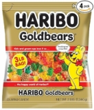 4-Pack HARIBO Gummi Candy, Original Goldbears Gummy Bears, 3 Pound Party Size Bag