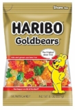 10-Pack HARIBO Gummi Candy, Original Goldbears Gummy Bears, 8 Ounce Share Size Bags