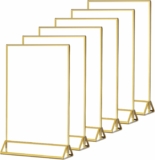 6 Pack Acrylic Sign Holders 5×7