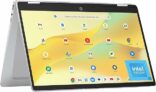 HP Chromebook x360 14 inch Laptop, HD Touchscreen, Intel Processor N100, 4 GB RAM, 64 GB eMMC, Intel UHD Graphics, Chrome OS, 14b-cd0000nr (2024)
