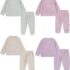 2-Pc HUGGIES Unisex Baby Waffle Knit Crewneck Sweatshirt and Pants Set