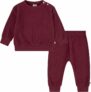 2-Pc HUGGIES Unisex Baby Waffle Knit Crewneck Sweatshirt and Pants Set