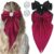 Set of 2 with Crystal Rhinestones Flower Brooch Pin Set