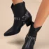 Women’s Wyley White Sheer Mesh Mid-Calf Western Boots