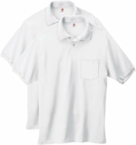 2-Pack Hanes Men’s Short-Sleeve Jersey Pocket Polo