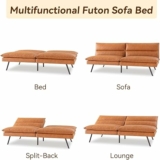 Convertible Armless Futon Sofa Bed