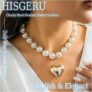 Chunky Puffy Heart Choker Necklace