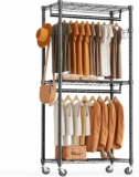 3-Tier Heavy Duty Rolling Garment Rack
