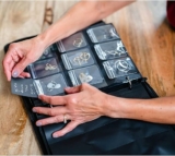 85-Pcs Hibana: Jewelry Storage Home Edition &#8211; Blush &#8211; Zippered Binder, Anti-Tarnish Ziplock Pouches, Organization &#038; Storage