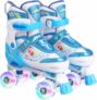 Adjustable Kids Roller Skates with 8 Light Up Wheels