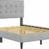 Olee Sleep 18 Inch Heavy Duty Steel Slat Anti-Slip Bed Frame, Full Size