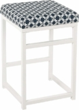 HomePop Backless Metal Frame Barstool, 24-inch
