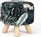 Round Ottoman Stool Velvet