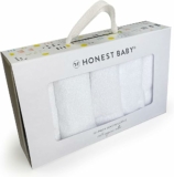 HonestBaby 10-Pack Terry Wash Cloths in Gift Box 100% Organic Cotton
