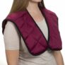 Microwaveable or Freezable Neck and Shoulder Wrap-Moist Heat or Cooling Therapy with Natural Buckwheat Filling
