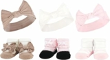 Hudson Baby Girl’s Headband and Socks Giftset