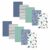 10-Pack Hudson Baby Unisex Baby Cotton Flannel Burp Cloths